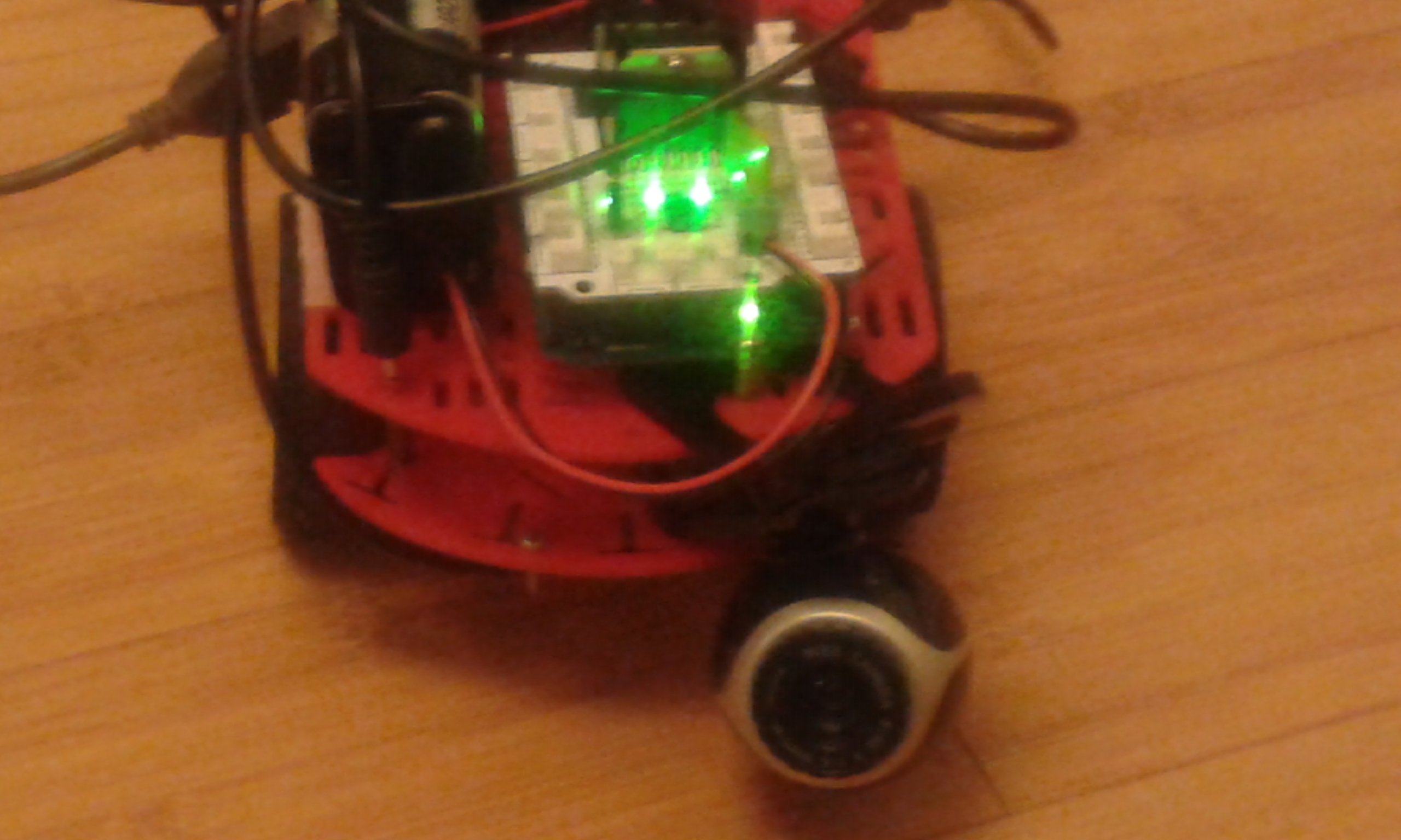 Rather blury view (I am not a photographer) of front mounted webcam as stated mounted upside down.